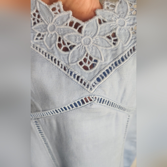 Madewell Sweetheart Midi Dress in Linen-Cotton Blend - Picture 5 of 10